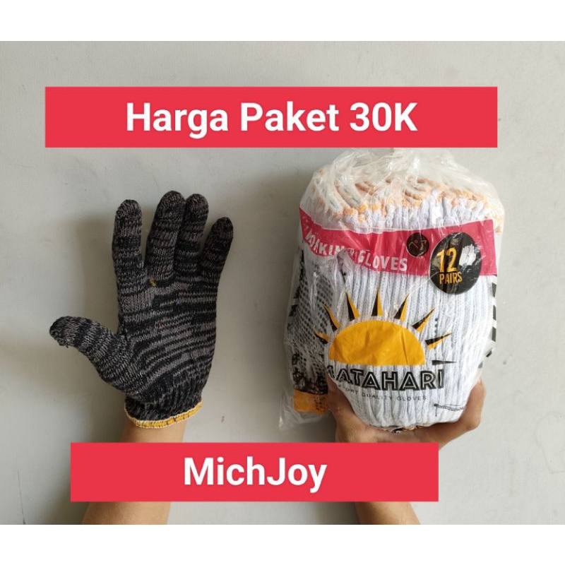 PROMO....BONUS......, PROMO.....!!!!!  Sarung Tangan Matahari Bintik Paket 30K Kuning Hitam Maron Putih