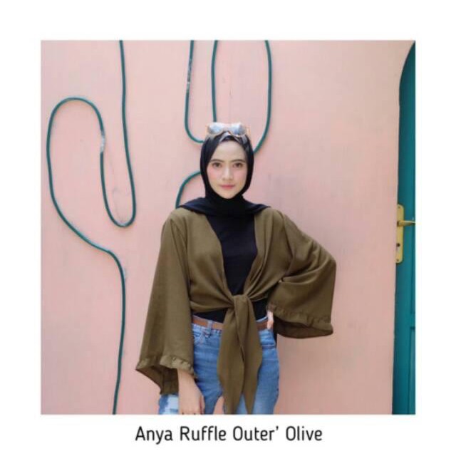 1KG MUAT 7PCS | ANYA RUFFLE OUTER / KARDIGAN TALI / CARDIGAN POLOS REMPEL