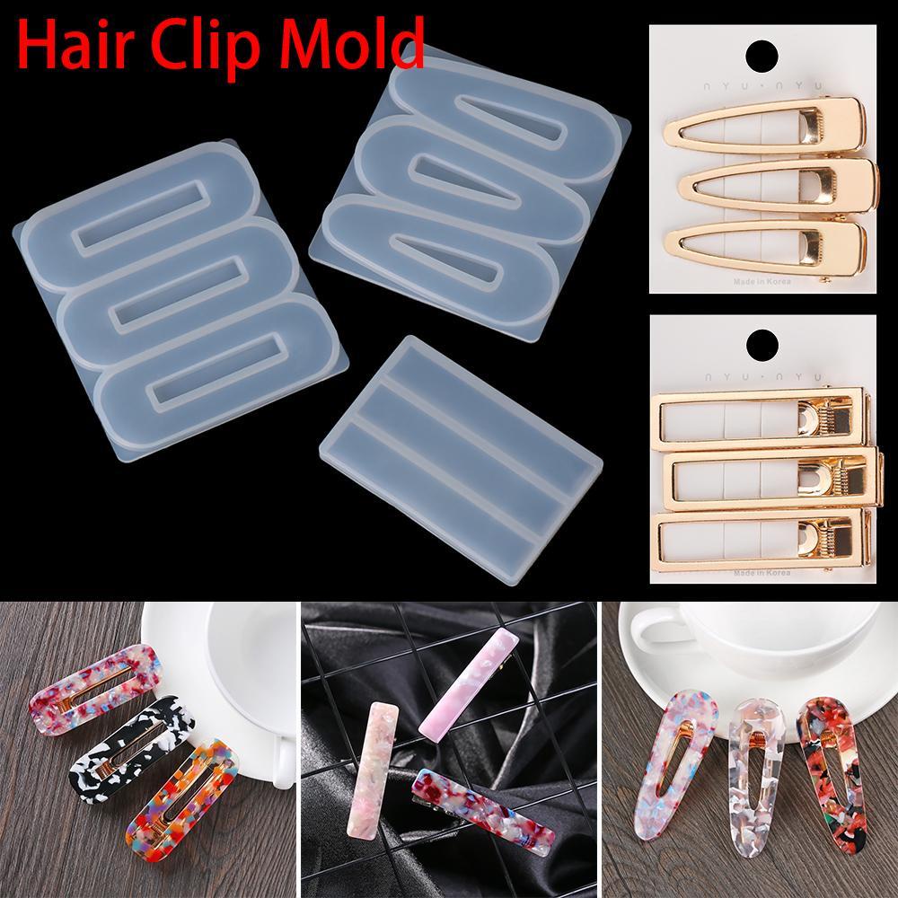 Cetakan Klip Rambut Nanas Clay Alat Kerajinan Handmade Kristal Drop Lem Hair Pin Making