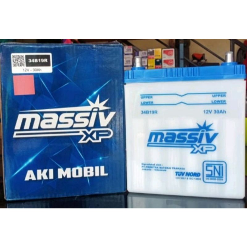 Jual AKI MOBIL BARU BASAH TYPE 34B19R DAN 34B19L BUAT AVANZA XENIA