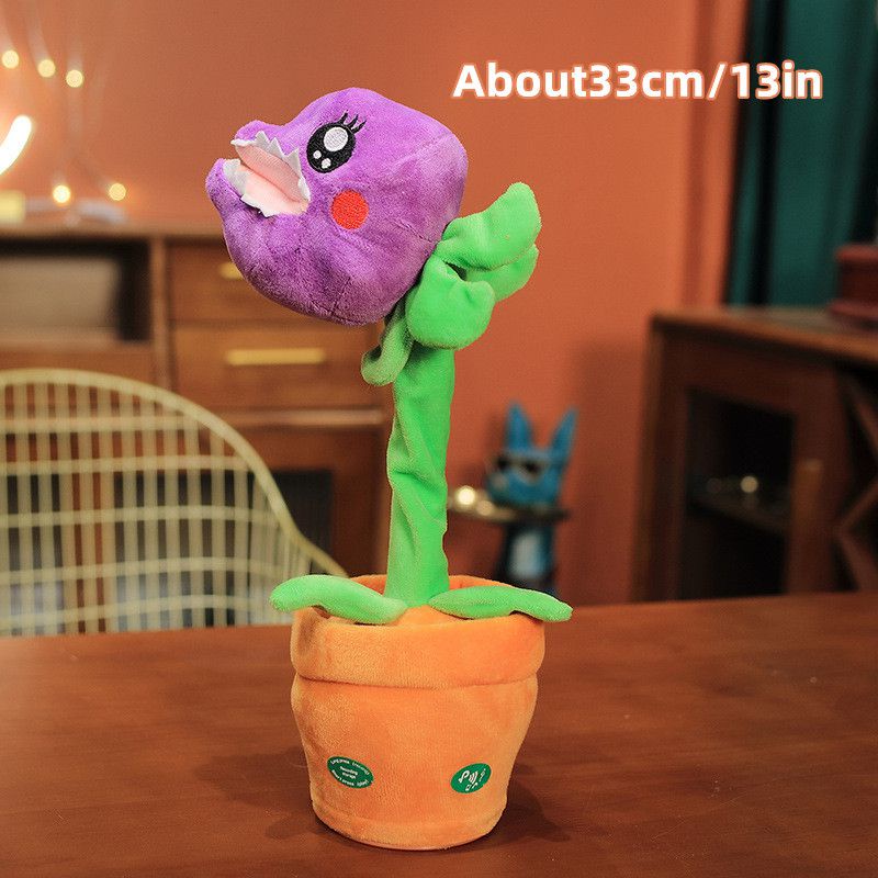 Cute 33cm Dancing Recording Cactus Plush Kids Toy Singing Talking Spining Party Home Decor