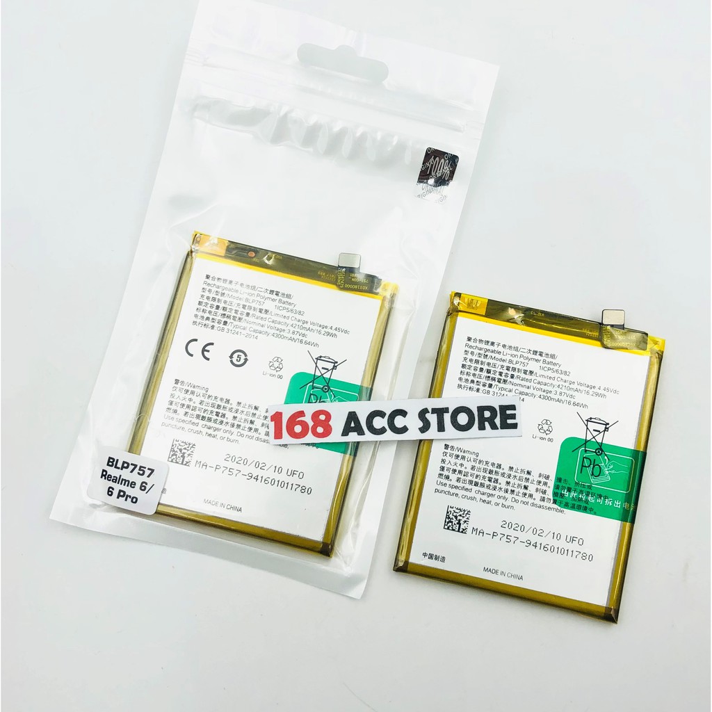 BATERAI REALME 6 / BATERAI OPPO REALME 6 PRO / BATERAI REALME BLP 757 ORI