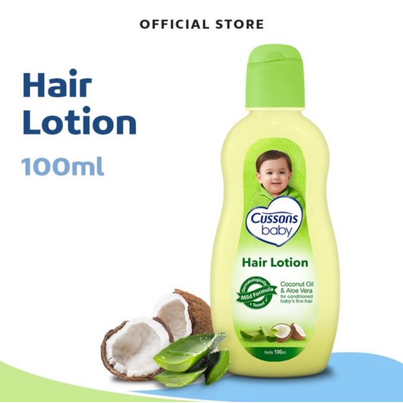 Cussons Baby Hair Lotion 50+50 ml (100ml)/Lotion Rambut Bayi Cussons