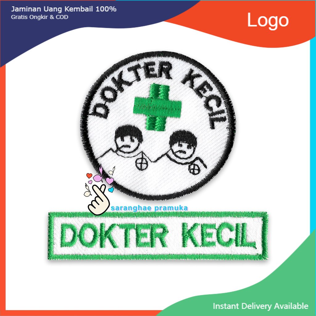 Ready Badge Dokter Kecil Emblem Medis Patch Logo Bordir Semarang Jawa Tengah