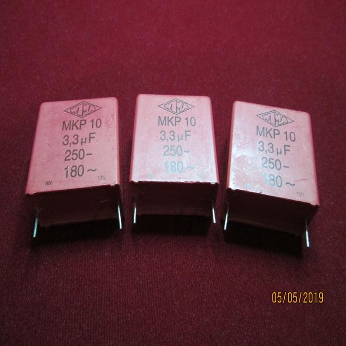 {BISA COD MURAH} WIMA MKP10 3.3uF 3u3 250V 180V~ Used Tested