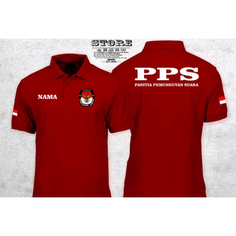 Kaos Kerah PPS Kaos Polo Shirt PPS Full Bordir.