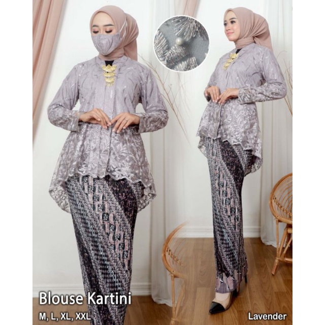 KEBAYA ORIGINAL//KEBAYA MODERN//SET KEBAYA BLOUSE KARTINI//Kode ADK