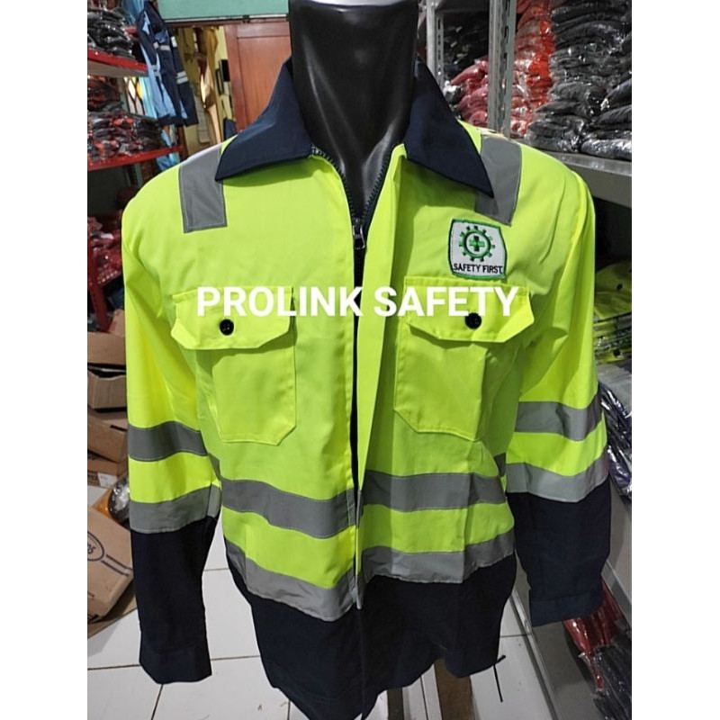 STABILO NAVY RESLETING BAJU SERAGAM SAFETY WEARPACK ATASAN