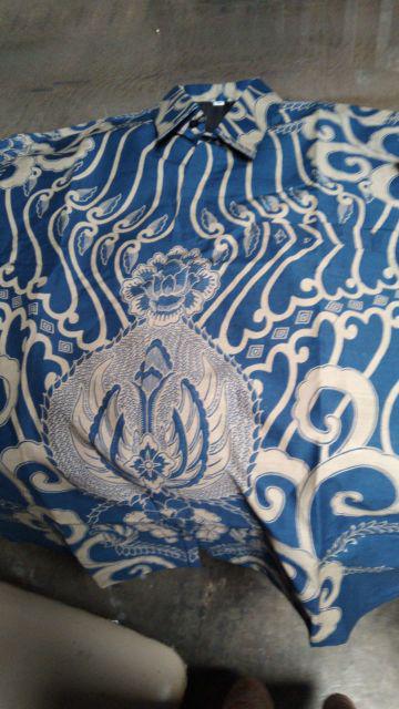 Kamandanu Blue Kemeja Batik Pria Lengan Pendek Batik Pria Lengan Pendek Kemeja Batik Pria By Anjani