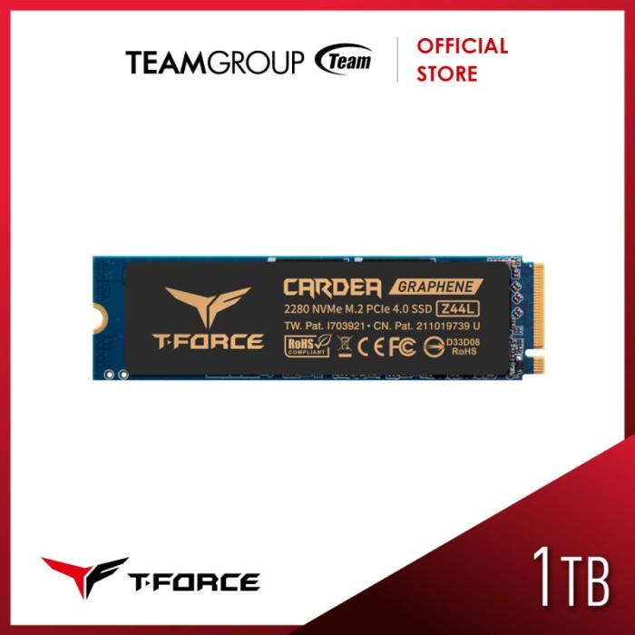 Teamgroup SSD M.2 T-FORCE Cardea Z44L 1TB PCIe Gen4x4 with NVMe