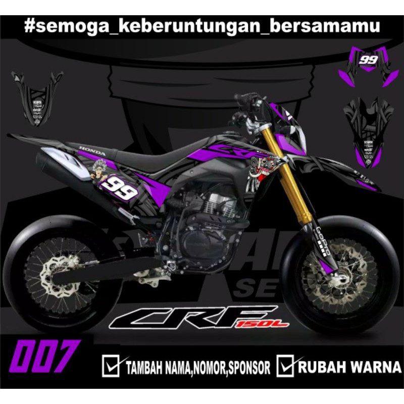 Sticker setiker stiker decal CRF 150 L barong - Fullbody-Dekal CRF 150 L Trail Supermoto minimalis