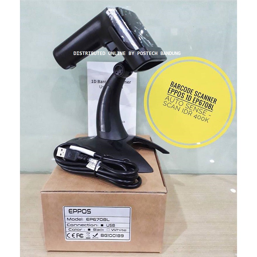 Jual Barcode Scanner 1d Ep6708l Auto Sense Scan Eppos Shopee