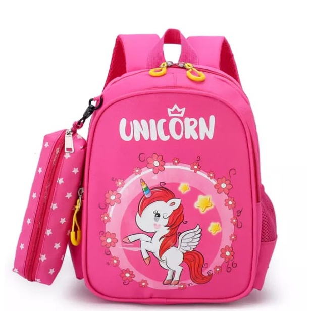 New tas ransel backpack Unicorn / tas sekolah anak lucu / backpack anak perempuan gemas / tas gandong / tas beautifull