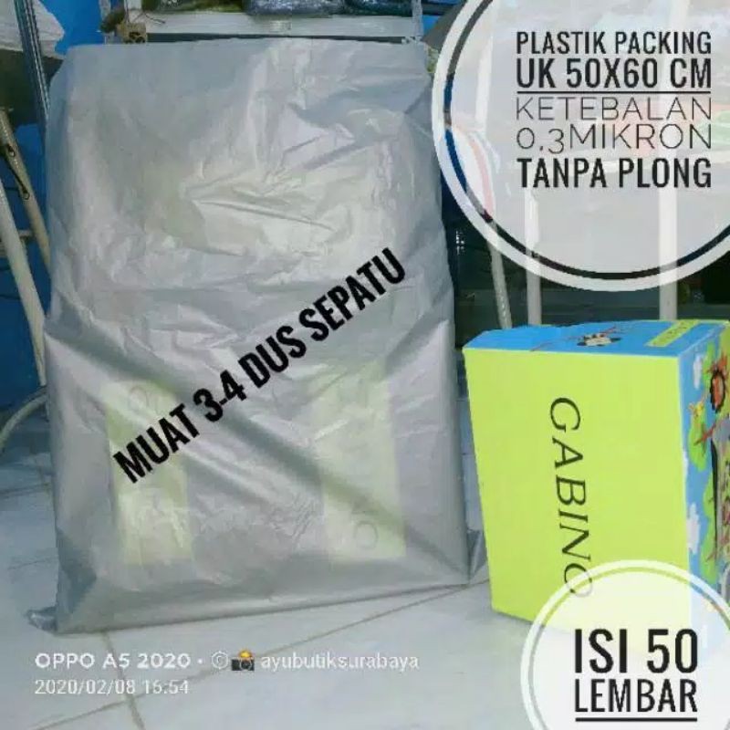 

Plastik packing jumbo / plastik 50 x 60 cm / plastik sepatu