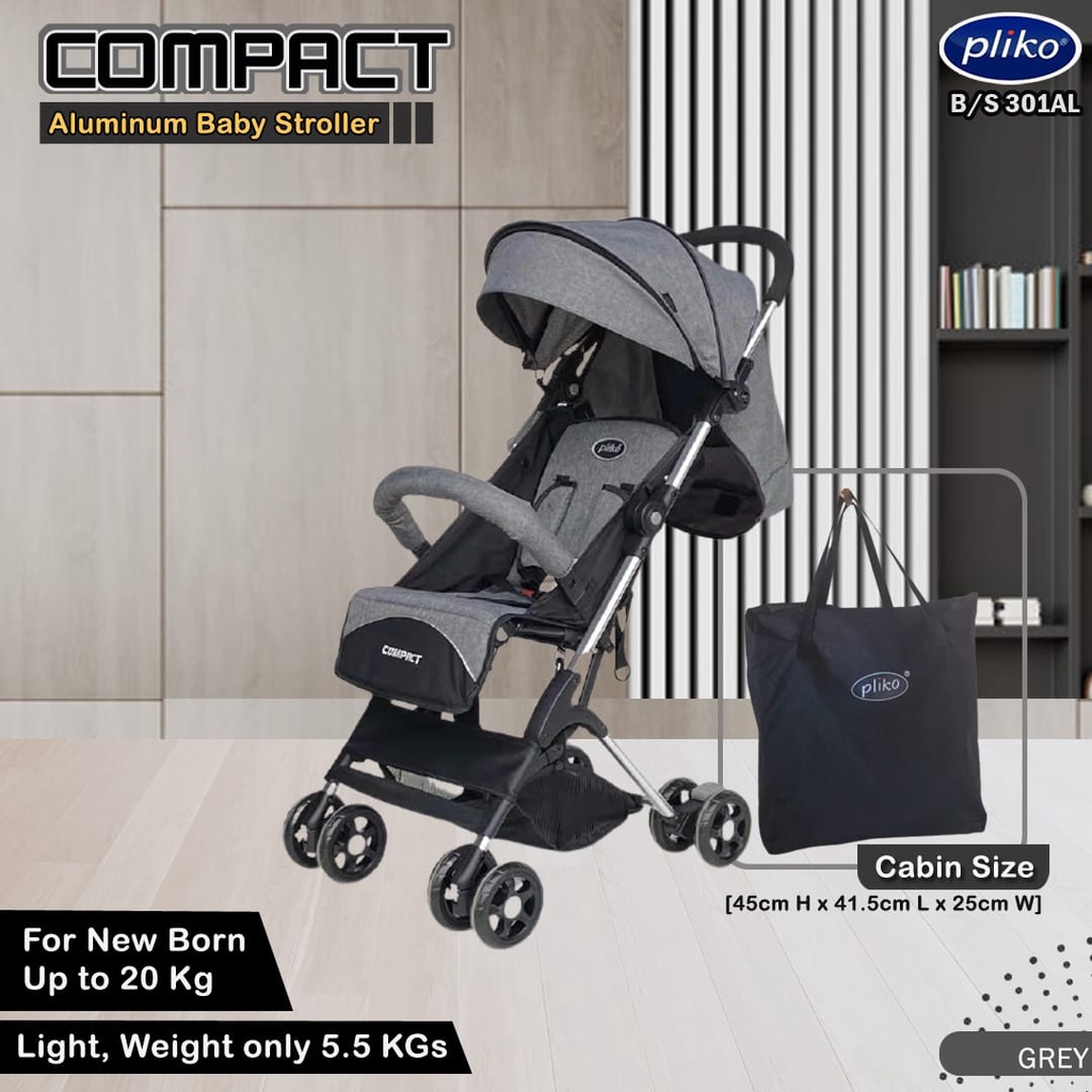 Stroller Pliko Compact 301AL - Kerata Dorong Bayi / Stroller Bayi