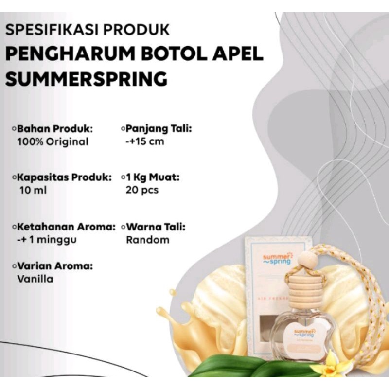 Sale Pengharum parfum gantung apel summerspring pewangi mobil toilet ruangan lemari