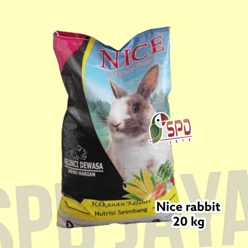 NICE RABBIT 20kg - PAKAN KELINCI KARUNGAN NICE RABBIT / MAKANAN KELINCI KILOAN