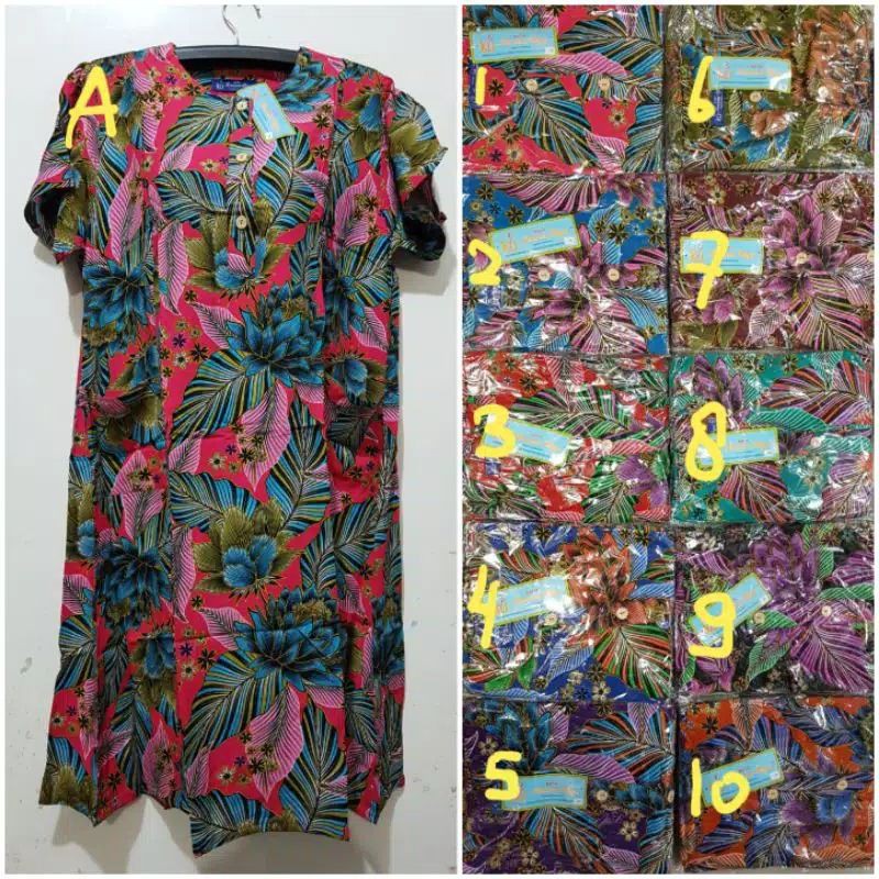 Daster Kencana Ungu Label Merah original