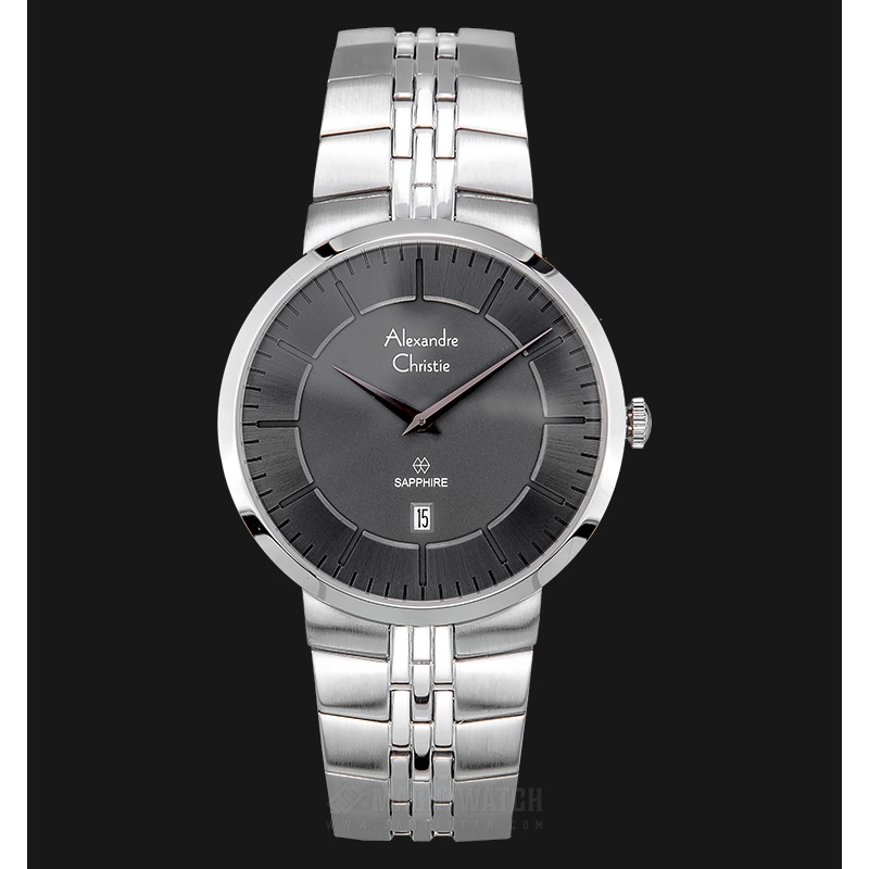 Alexandre Christie AC 8565 MD BSSBA Men Black Dial Stainless Steel Strap