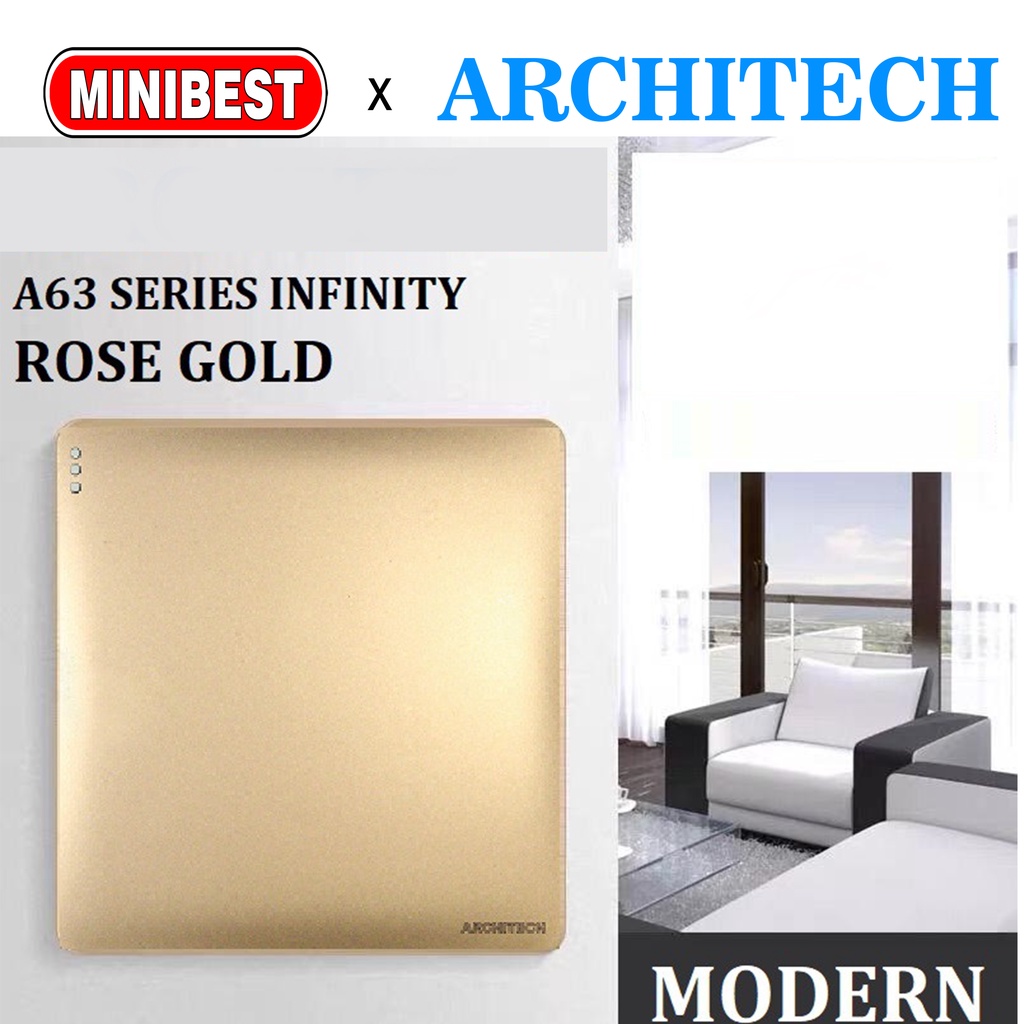 [MB] SAKLAR INFINITY GOLD A63 ARCHITECH /STOP KONTAK / SAKELAR / CETEKAN SAKLAR RUMAH