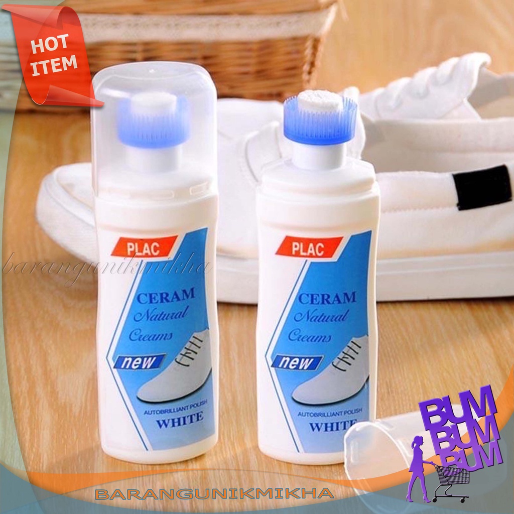 Cream Cairan Pembersih Pemutih Sepatu / Sneakers Shoes Cleaner Ajaib Stain Remover - BUM