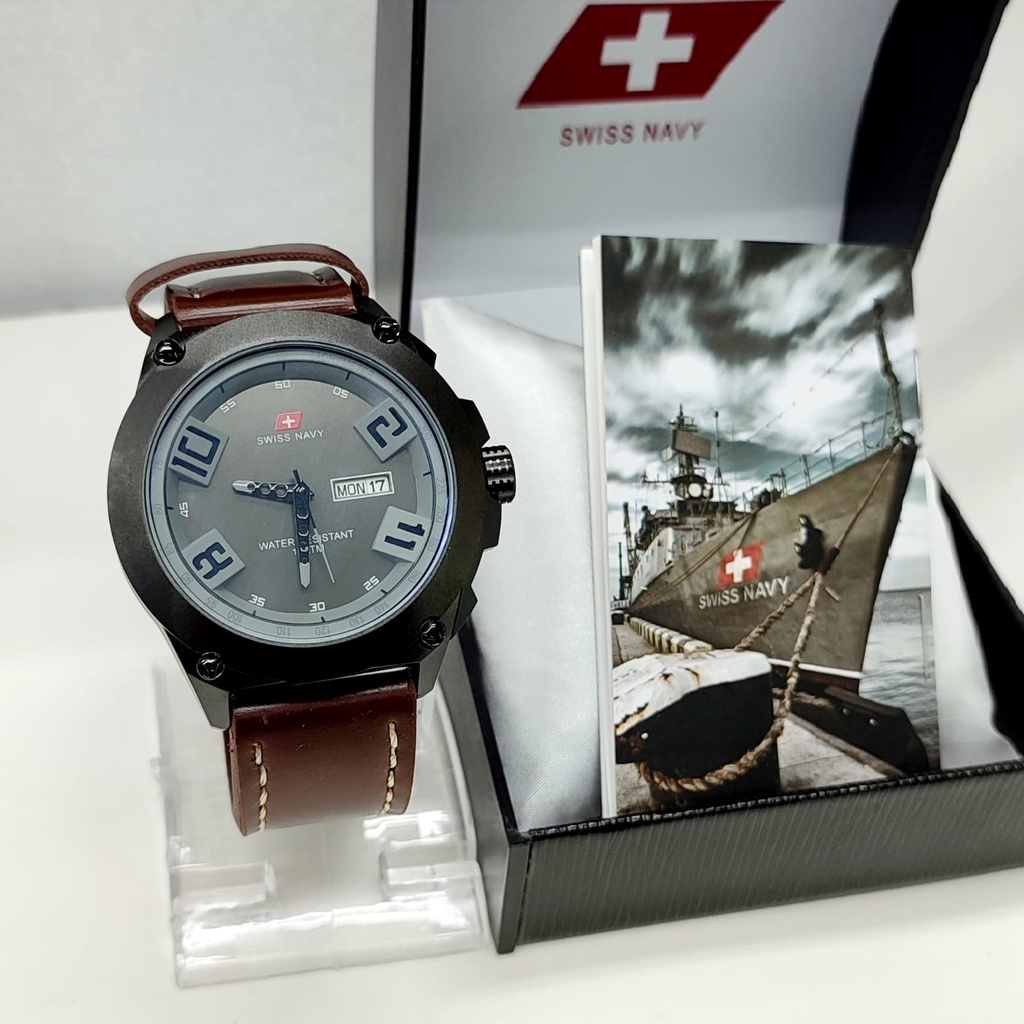 Jam tangan swiss navy 5856 original