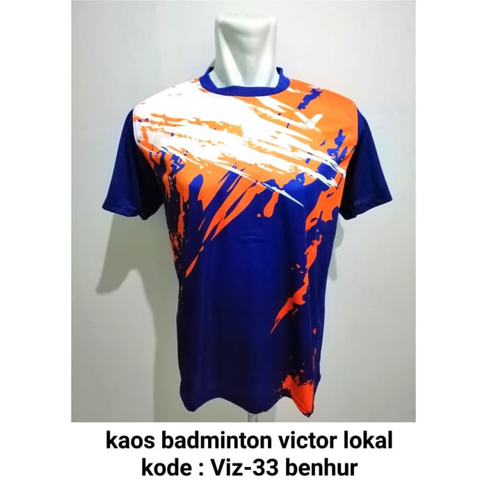 Baju kaos badminton Victor VIZ-33 BENHUR baju badminton victor murah
