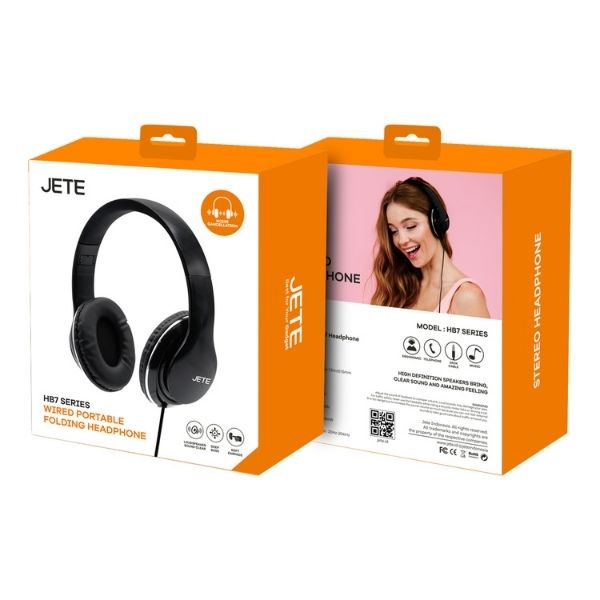 Headset Headphone JETE HB7 Noise Cancelling - Garansi 2 Tahun Rusak Tukar Baru