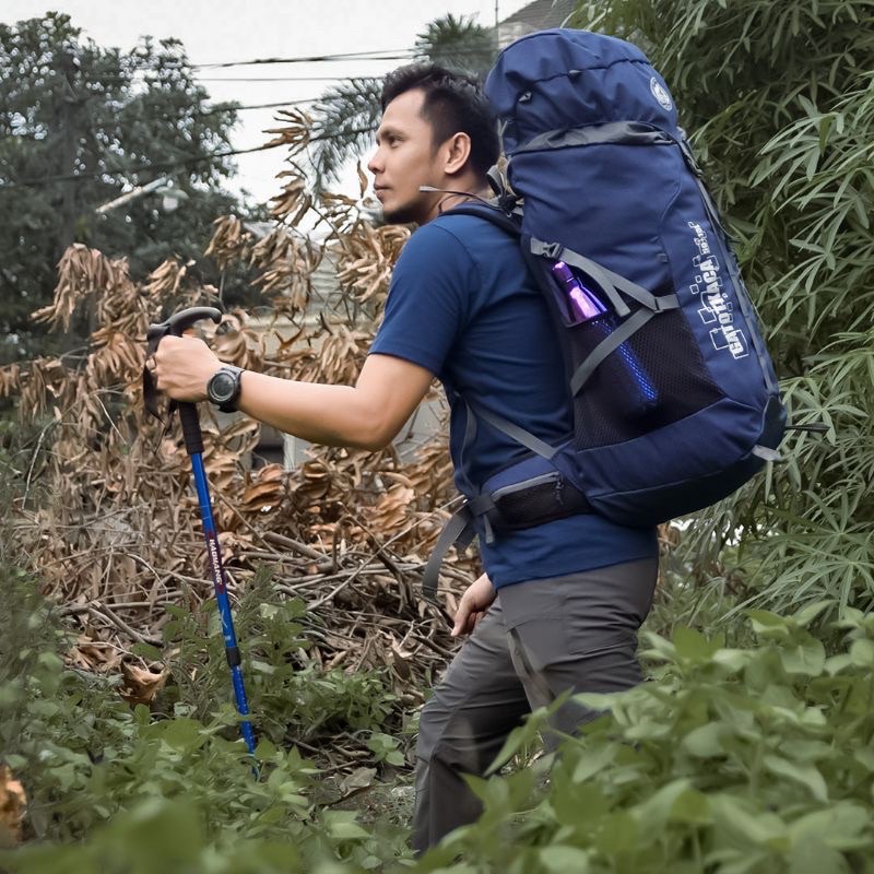 Tas Ransel Carrier Gunung Hiking Outdoor 50 Liter Irco Gatotkaca Biru Navy