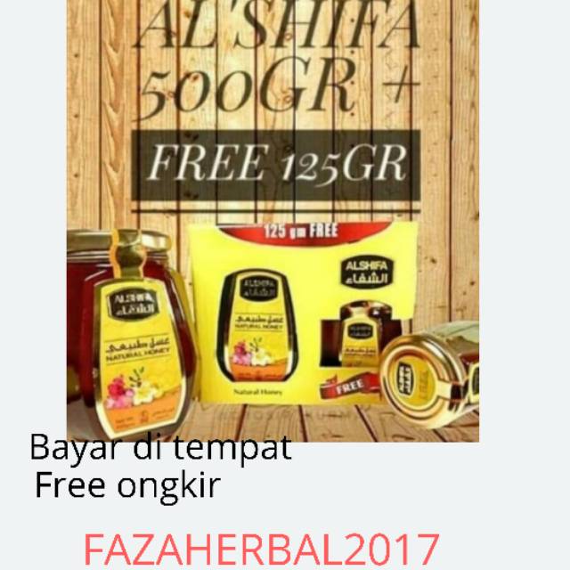 Promo Madu Alshifa 500 gr Free 125 gr