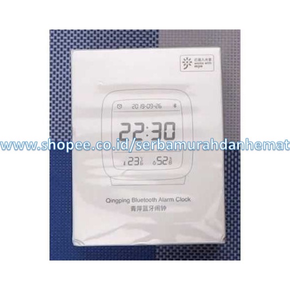 Jam Meja Tanpa Tombol Smart Alarm Clock Temperature Bluetooth QINGPING