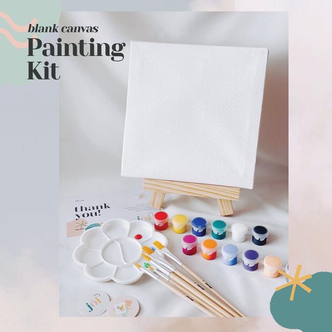 

Set Lukis / Painting Kit - Canvas Polos 20 cm x 20 cm