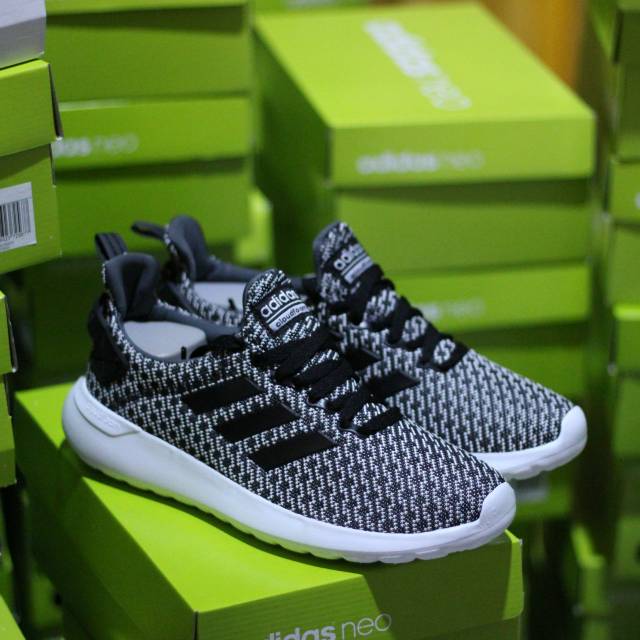 Sepatu Running Adidas lite Racer BYD Oreo Sole White Putih Original Murah