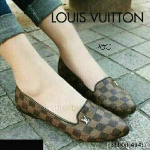 Flat Shoes LV / Sepatu Kerja Wanita / High Heels