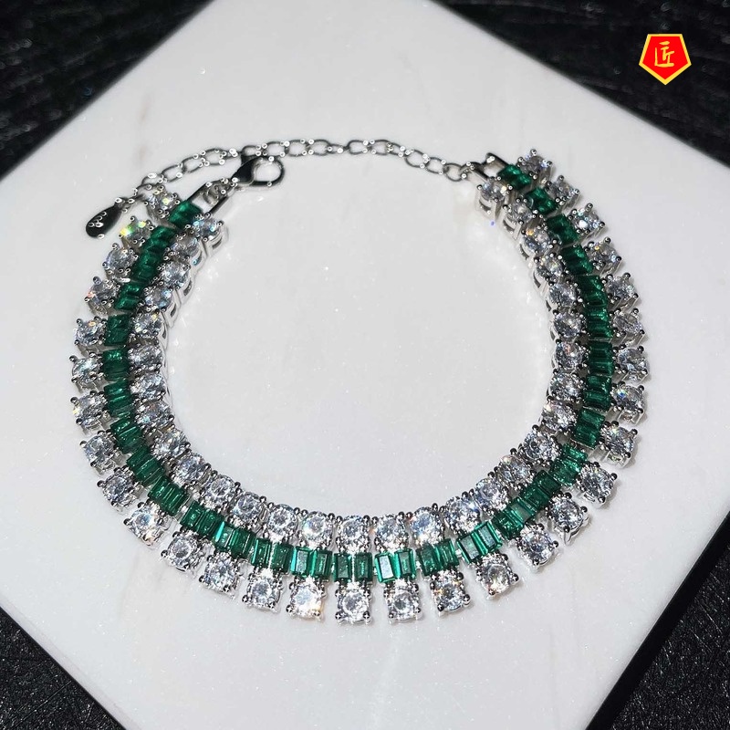 [Ready Stock]Luxury Micro-Inlaid Diamond Adjustable Bracelet