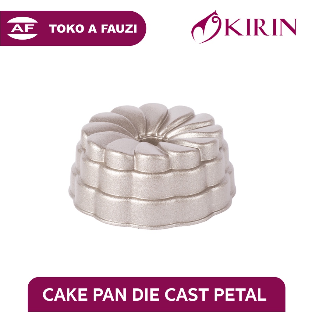 KIRIN PREMIUM CAKE PAN DIE CAST | PETAL CHAMPAGNE GOLD