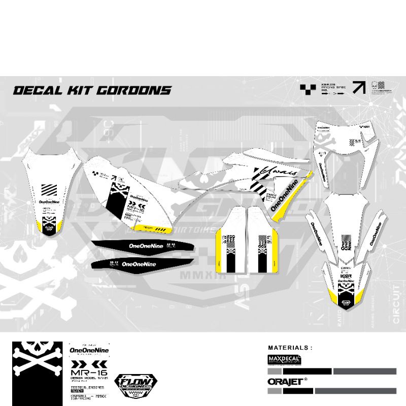 DECAL STICKER CRF/KLX ( KSR | One One Nine )