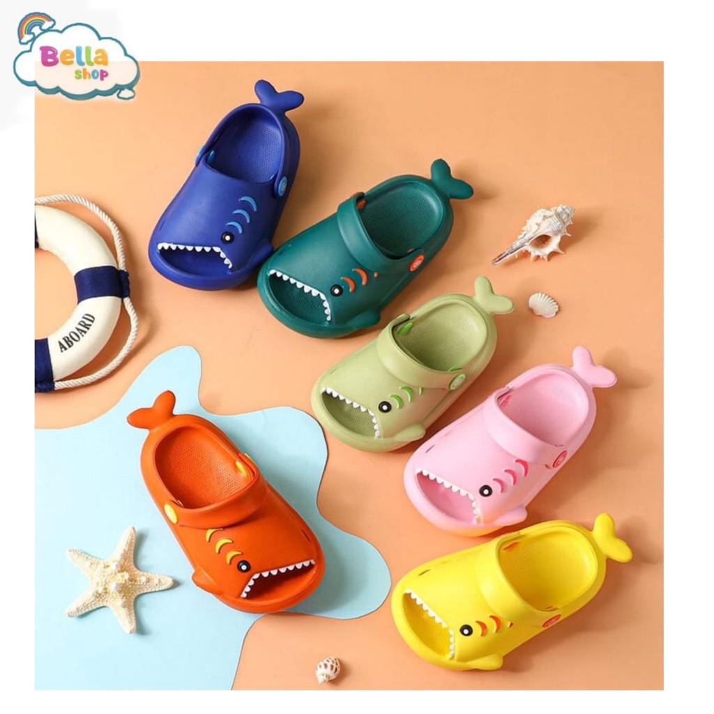 BEBELLE SANDAL ANAK BABY SHARK EVA SANDAL IKAN HIU