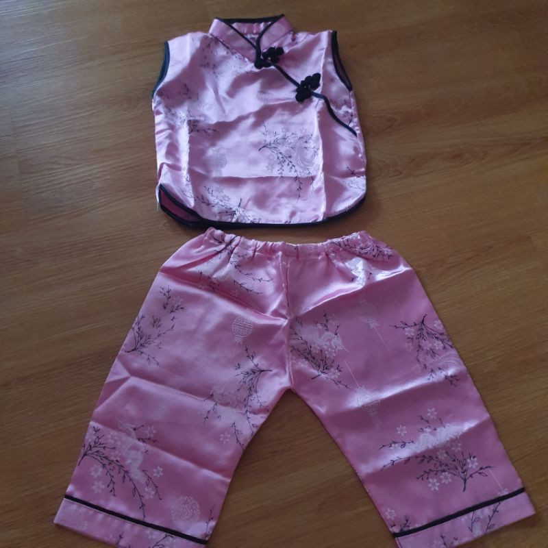 Setelan baju couple mom &amp; kids pyjamas cheongsam shanghai import