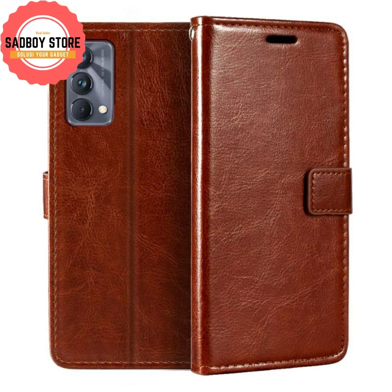 REALMI GT( Master Edition) Realmi Narzo 50i C11 2021 LEATHER CASE SARUNG HP DOMPET KULIT FLIP COVER 