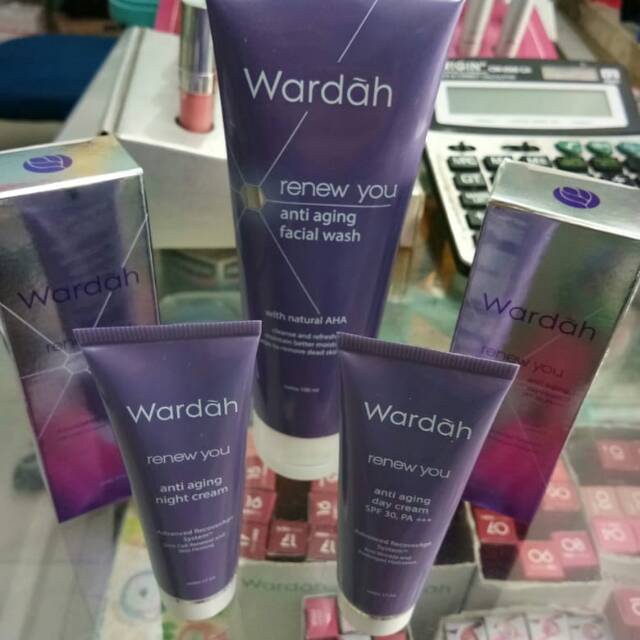 Paket anti aging renew wardah