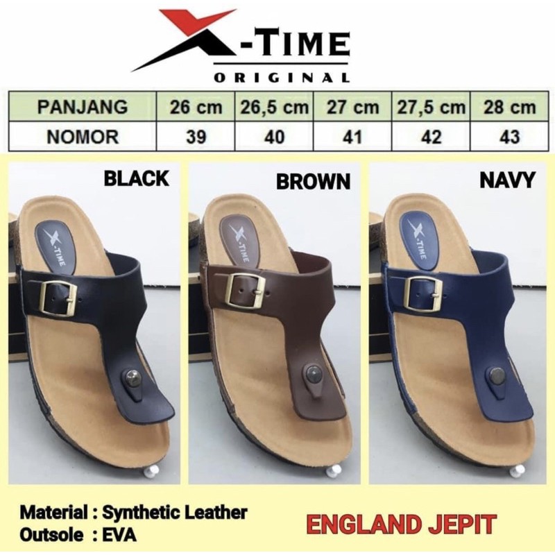 SENDAL PRIA X-TIME TERBARU 2020 TIPE ENGLAND JEPIT 100% ORIGINAL || FIRST HANDED