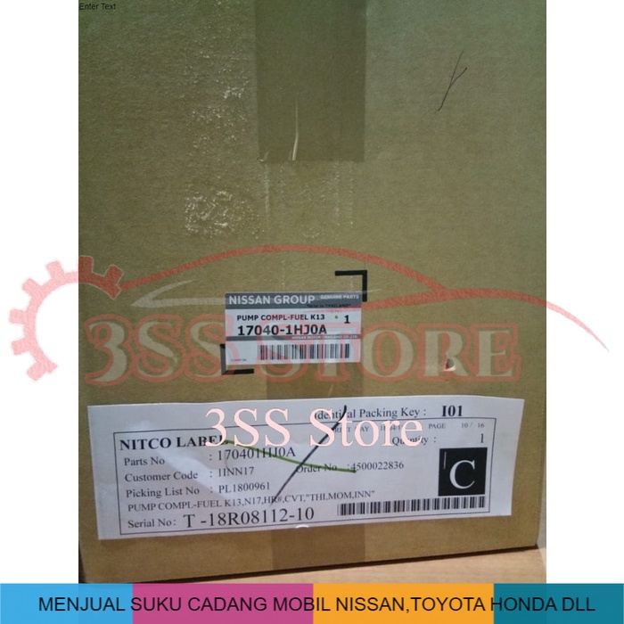 Pompa Bensin Nissan March Original