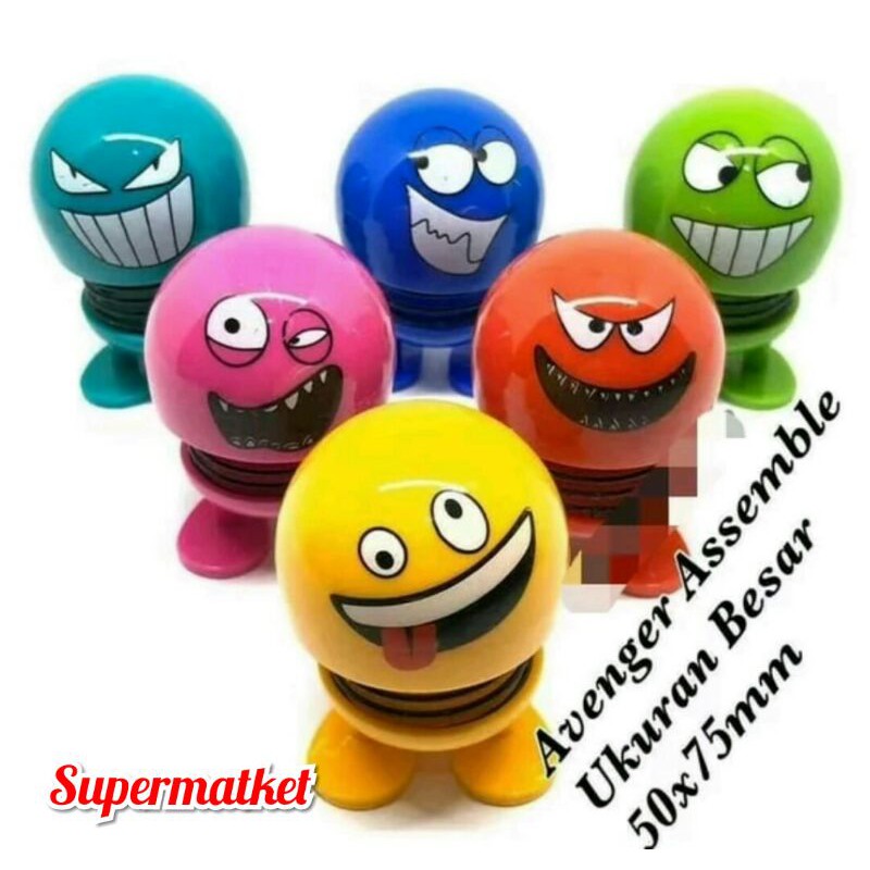 Emoji Avenger Assemble-Boneka Pajangan Mobil