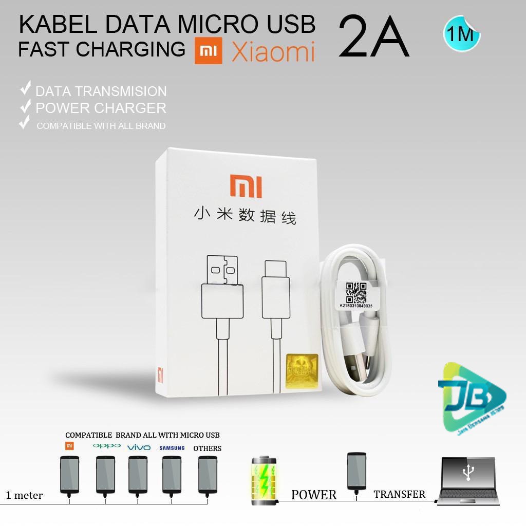 BM002 Mi9 WHITE XIAOMI KABEL DATA NEW MODEL ORIGINAL REDMI NOTE 5A 4 4X 7 6 6pro MICRO USB JB3588