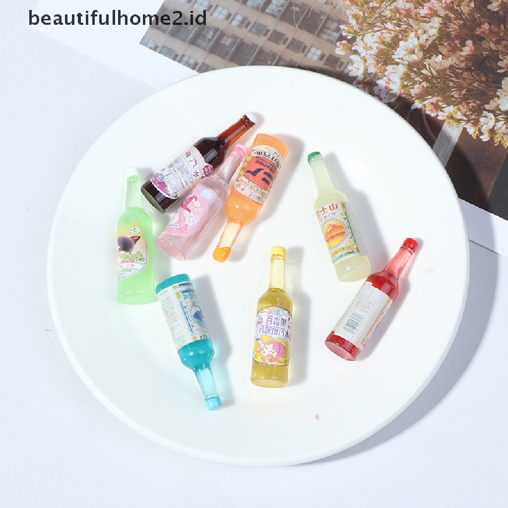 (Beautifulhome2.Id) 5pcs / Set Mainan Miniatur Botol Soda Skala 1: 12 Untuk Dekorasi Rumah Boneka