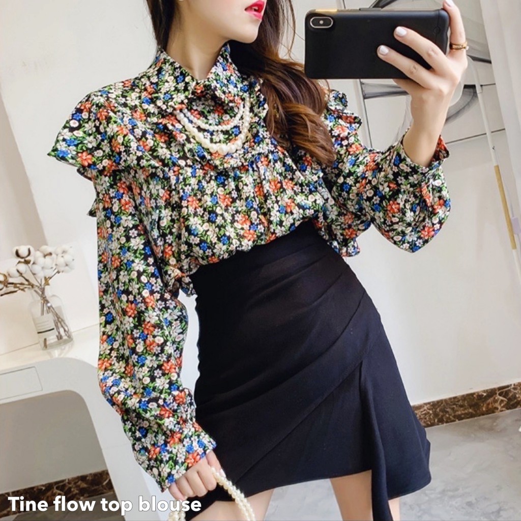 Tine flow top blouse -Thejanclothes