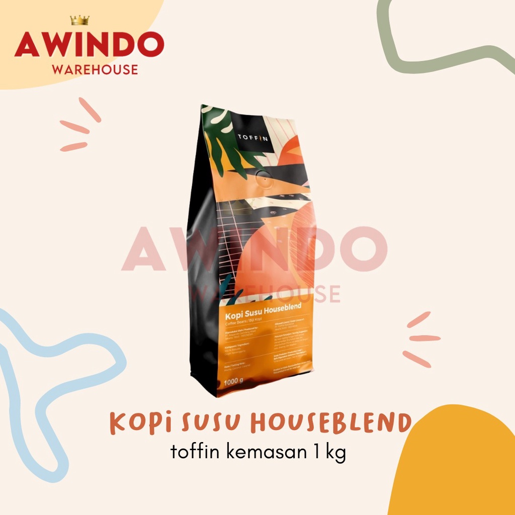

TOFFIN BIJI KOPI SUSU HOUSEBLEND - Biji Kopi Minuman Coffee Bean 1kg 1000gr