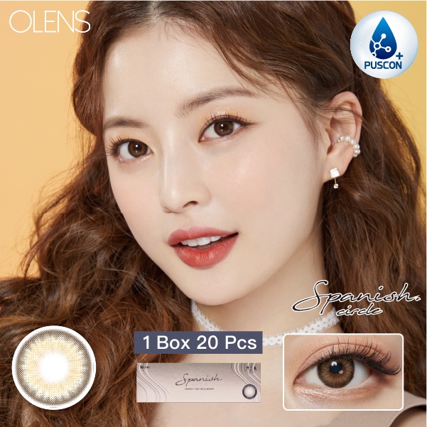 Jual Ztarize - Ready Stock - OLENS Spanish Circle Brown 1 Day Daily ...