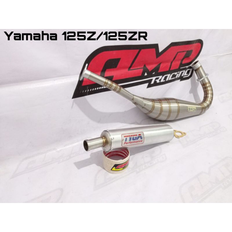 Knalpot TYGA stainless Yamaha 125Z/125ZR - Knalpot TYGA model repsol untuk Yamaha 125Z/125ZR